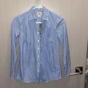 Jcrew petite button down striped blouse NWT